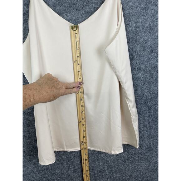 Wantschun Camisole Women's 1X Silky Shining Cream - Picture 7 of 10